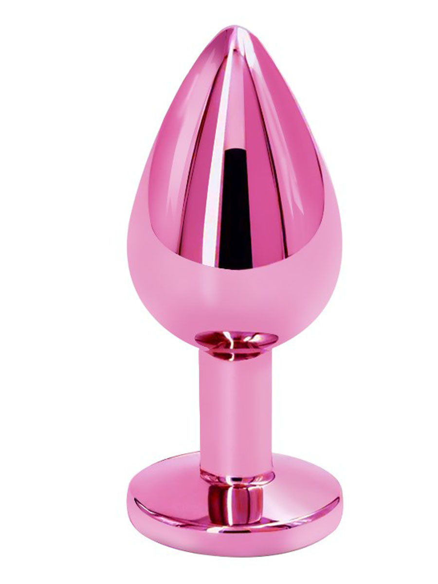 Pink metal butt plug L  AT 1222